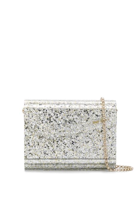 Clutch Candy con glitter in beige Jimmy Choo - donna JIMMY CHOO | CANDYCOCCHMPGN